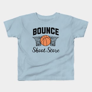 Bounce Shoot Score Kids T-Shirt